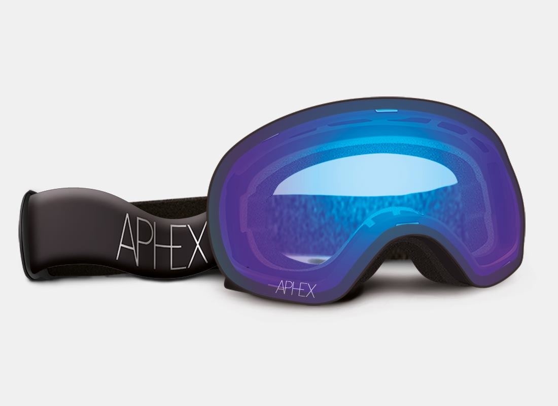 Aphex Xpr Photochromic Revo Blue Sneeuwbril Matt Black One Size Top Merken Winkel